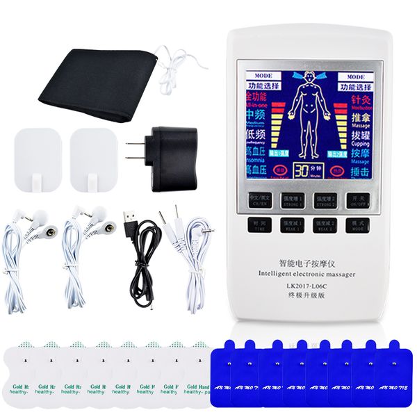 

tens multi-function electric massager cupping acupuncture dual frequency physiotherapy massage machine ems muscle stimulator