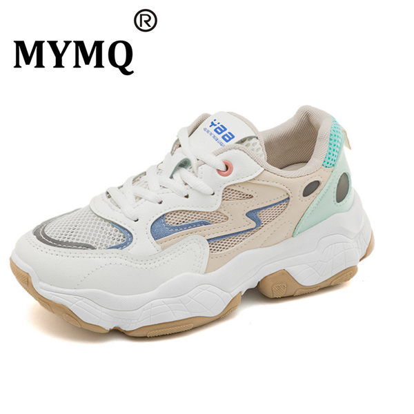 

mymq comfortable mesh breathable shoes women fashion non-slipper sneakers light weight outdoor travel walking sports shoes, Black