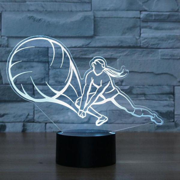

playing volleyball 3d lamp colorful touch led kids lamp gift atmosphere table led night light lovely cartoon children's toys
