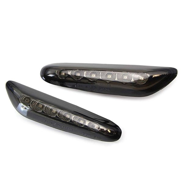 

smoked lens amber led front side marker light kit for 1 3 5 series, amber sidemarker lamps