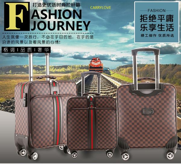 

Carrylove cla ic fa hion 16 20 24 26 inch creativity pvc brand travel uitca e