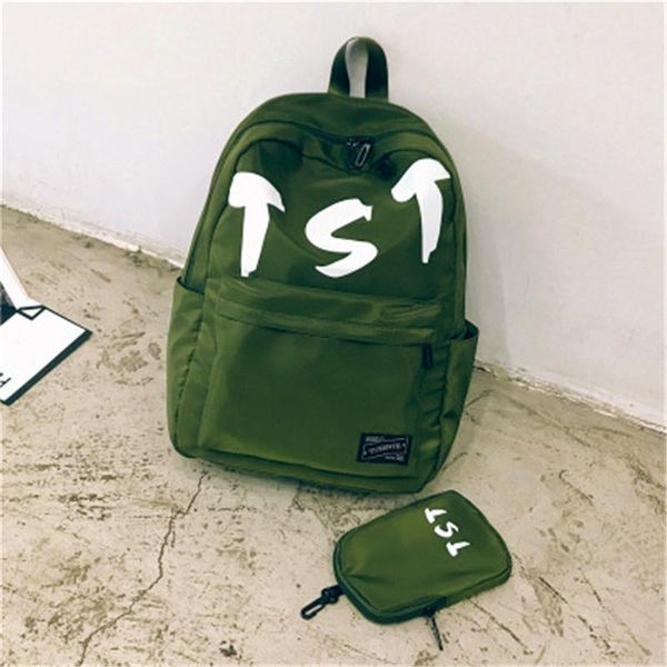 

fashion student pack backpack summer new college wind women bags junior school tide wind canvas female personality backpacks style #2124