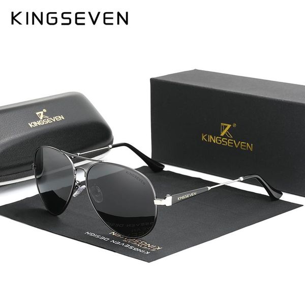 

kingseven mens driving glasses aluminum 2020 sunglasses men polarized pilot frame anti-glare mirror lens fishing women eyewear ivwsf