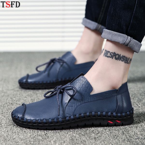 

fashion moccasins for men sneakers breathable summer men's shoes youth trend slip-on flats shoes large sizes 50 leather shoe y5, Black