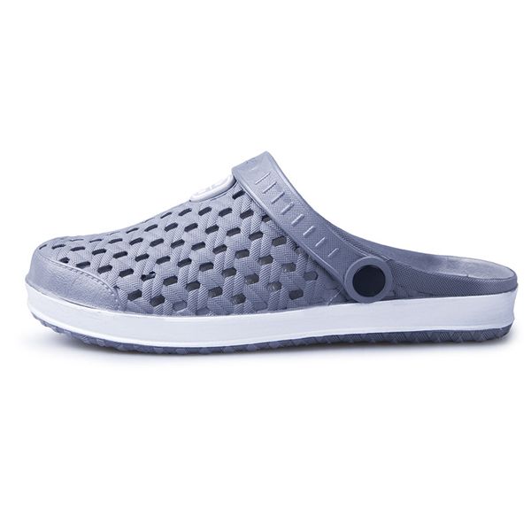 

men clogs slip on water shoes casual summer garden clog classic shoes comfort garden anti slip beach sandals, Black