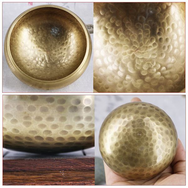 

9.5/8.5/8cm tibetan buddhism bowl singer hand hammered yoga chakra meditation gift relax soothing sound meditation specialists