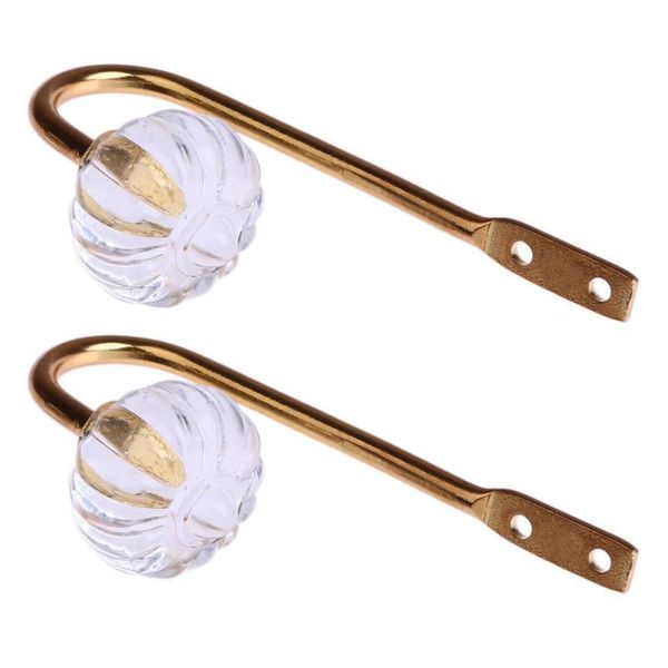 

iron crystal glass curtain holdback wall tie back hooks hanger holder new
