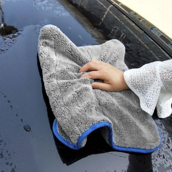 

40*40cm 1200gsm car detailing microfiber towel thicken absorbent car cleaning drying cloth soft washing rag for cars kitchen