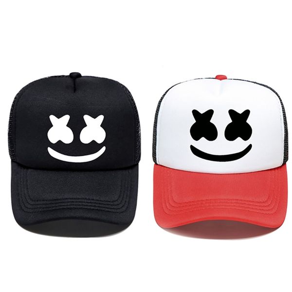 

fashion marshmallow baseball cap men women hip hop rapper bboy dj poppin jazz locking dancer adjustable mesh summer cap, Blue;gray