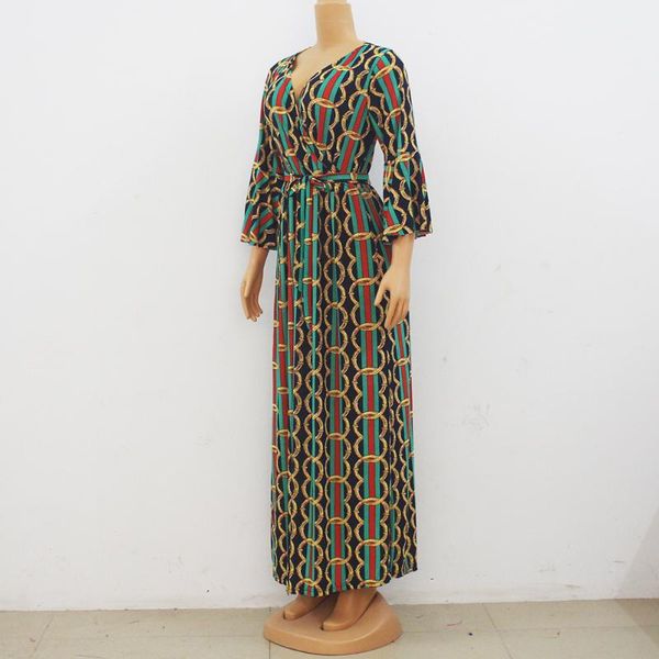 

ethnic clothing robe africaine elasticity 100% cotton american with belt african dresses for women, Red