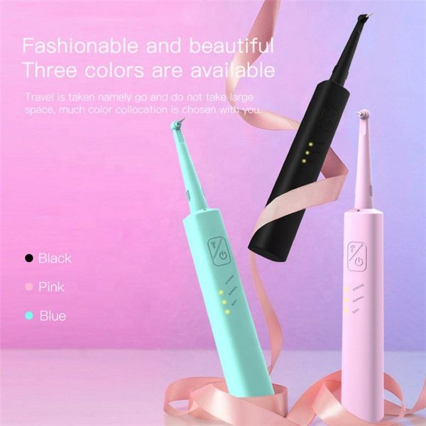 

портативный зуб стоматологическая remover electric стик dental исчисление remover оснащенный светодиодные лампы два чистящих головок