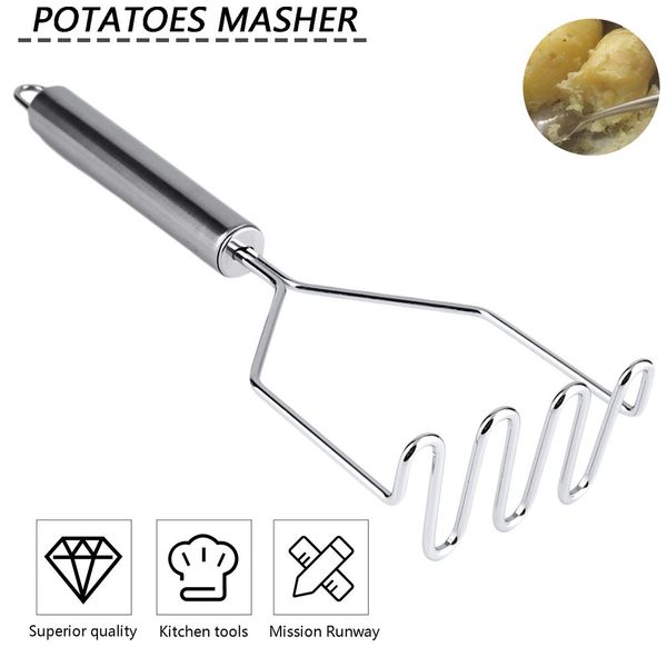 

новая нержавеющий многофункционального картофель ricer egg masher mold овощной фруктова дробилка кухня инструмент hot