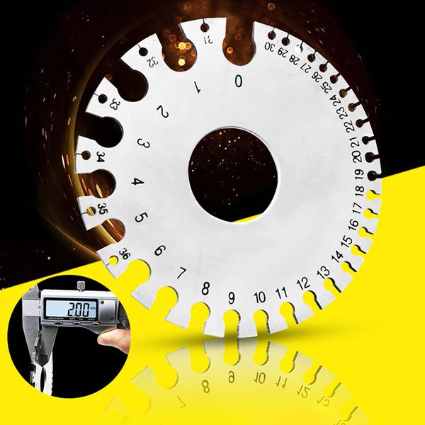 

wire diameter gauge sample weld inspection ruler thickness gauge wire awg model guage round weld diameter