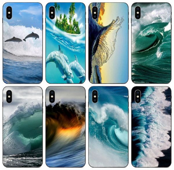 

tongtrade] the ocean the sea the wave case for iphone 11 pro x xs max 6s 5s 5c 5 plus samsung s10 lite s10 5g huawei y6 pro xiaomi 8 case