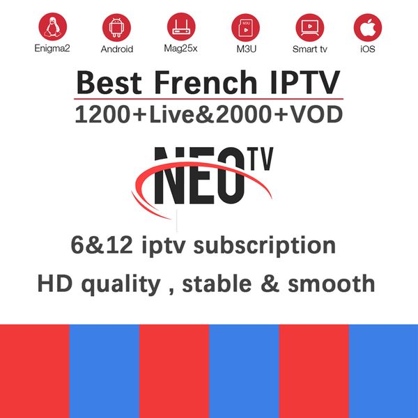 

Neotv pro french iptv ub cription live tv vod movie channel french arabic uk europe neo one year mart tv mag box mag m3u android
