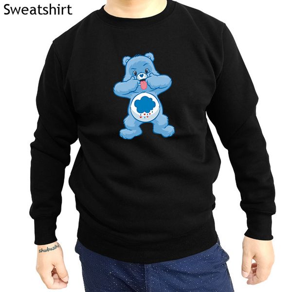 

new arrived casual fashion hoodies angry bear tongue sweatshirt black lucky bear care teddy teddy cotton sbz4347