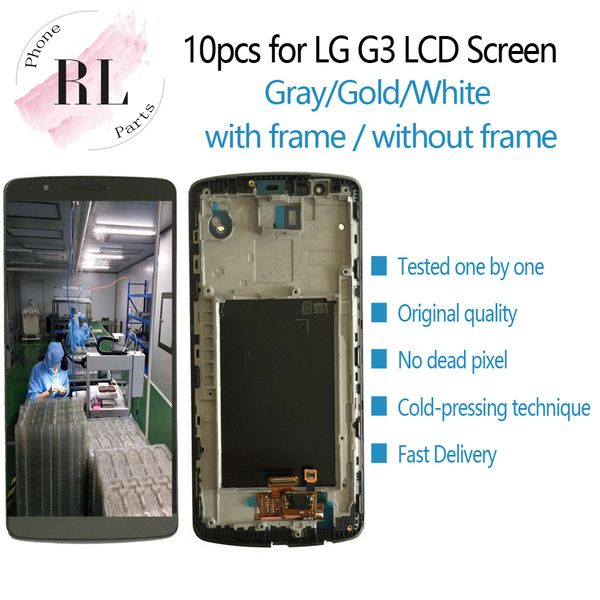 

original lcd display for lg g3 lcd screen with touch screen frame digitizer assembly replacement for lg g3 d850 d851 d855 lcd screen