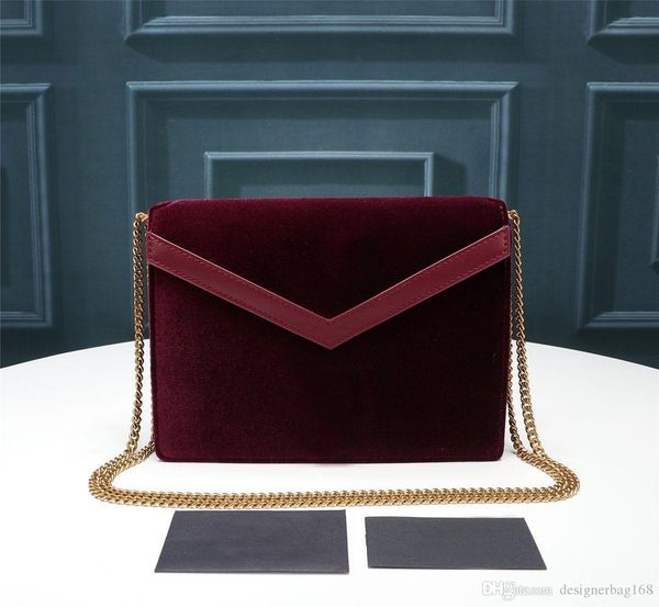 

fashion luxury designer lady handbag smooth leather crossbody bag leather chain bag