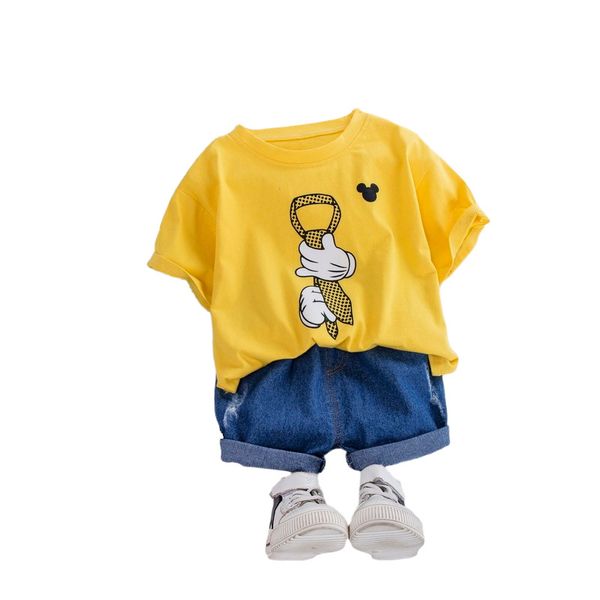 

new summer baby boys clothes suit children cartoon t shirt shorts 2pcs/sets toddler casual girls clothing infant kids tracksuits, White