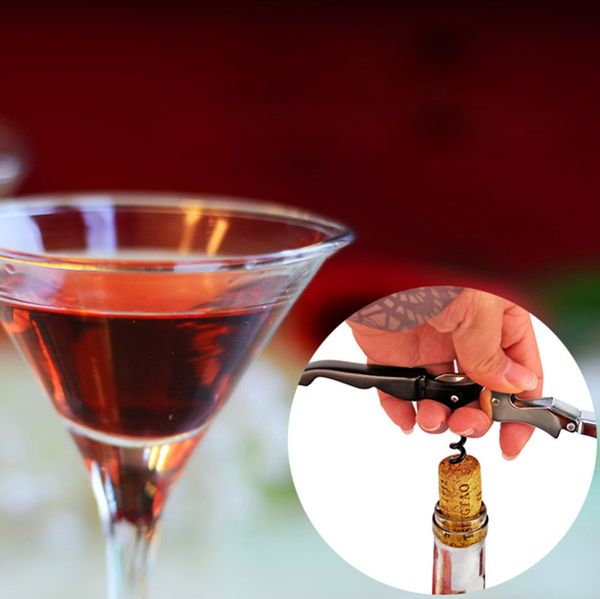 

1pc wine bottle opener multifunction portable stainless steel corkscrew professional beer cap opener kitchen bar tools