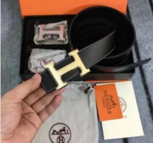 

2019 hermÃ¨s brand design belts women men belt leather luxury belt delivery+box, Silver
