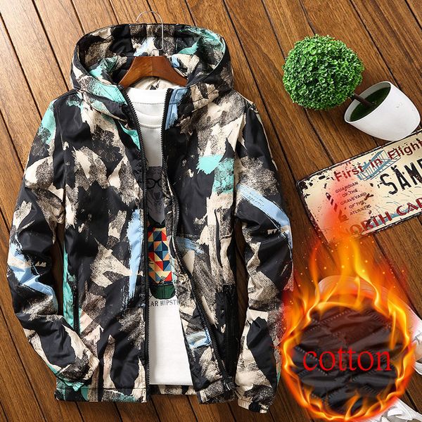 

kiby's winter jacket men warm cotton jackets fashion mens voguethick hooded wadded down jacket oversized -6xl, Tan;black