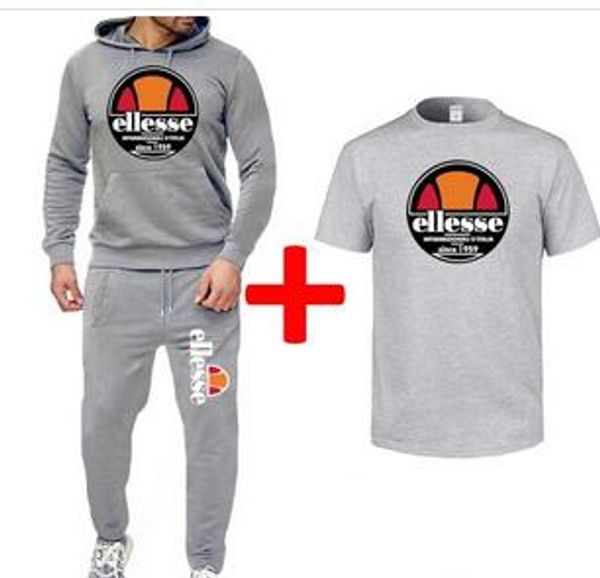 

Hj789 de igner brand men track uit port weat hirt 78 pant letter pattern active running uit boy et treet tyle pring autumn kit, Gray