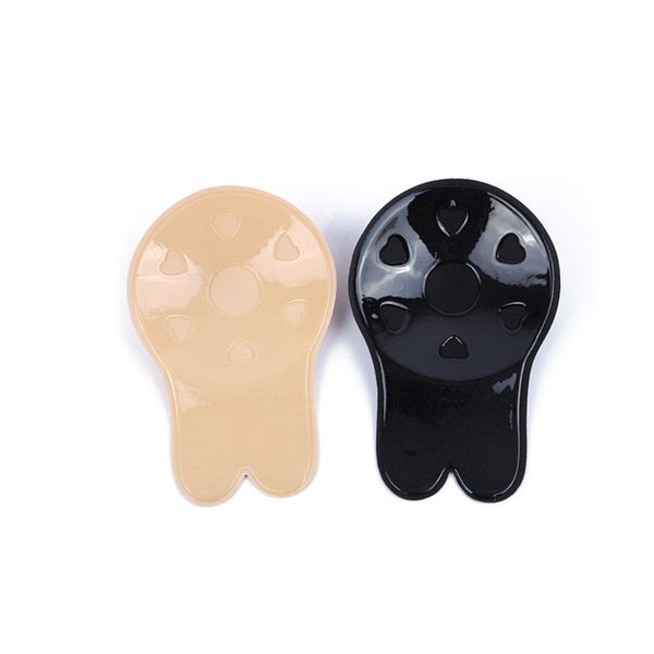 

women push up bras self-adhesive silicone strapless invisible bra reusable sticky breast lift up tape ears bras petals, Black;white