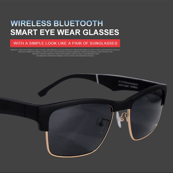 

wireless bluetooth 5.0 smart glasses music headphones eyeglass outdoor sport headset eyewear with microphone anti-blue sunglasses