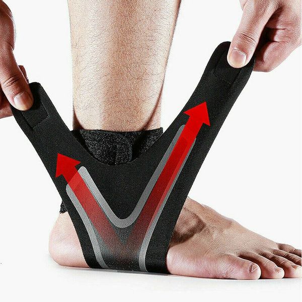 

ankle support gobygo 1pcs sport elastic high protect sports equipment safety running basketball brace, Blue;black