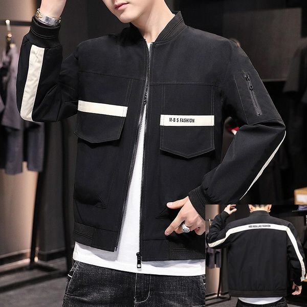 

мужское пальто 2020 новая весенняя и осенняя функциональная одежда модный бренд top spring and autumn tooling jacket мужская одежда, Black;brown