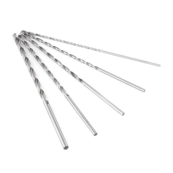 

5pcs extra long high-speed steel drill bit sets straight shank twist drill bit tool 2-5mm for wood