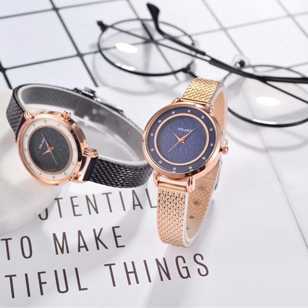 

brand clock pvc fine watch quartz watch woman simple fashion female student sun flower pattern female ladies clocks, Slivery;brown