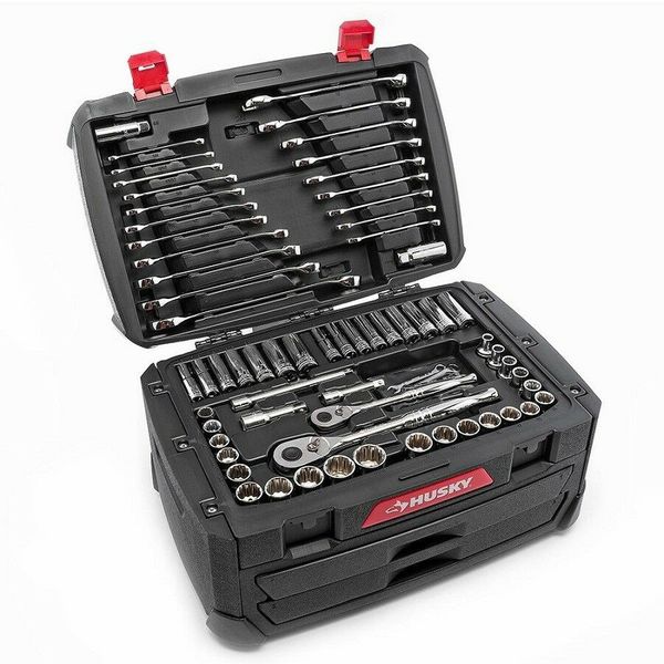 

Car 268 piece hu ky mechanic tool et w ca e ae metric ocket wrenche repair kit