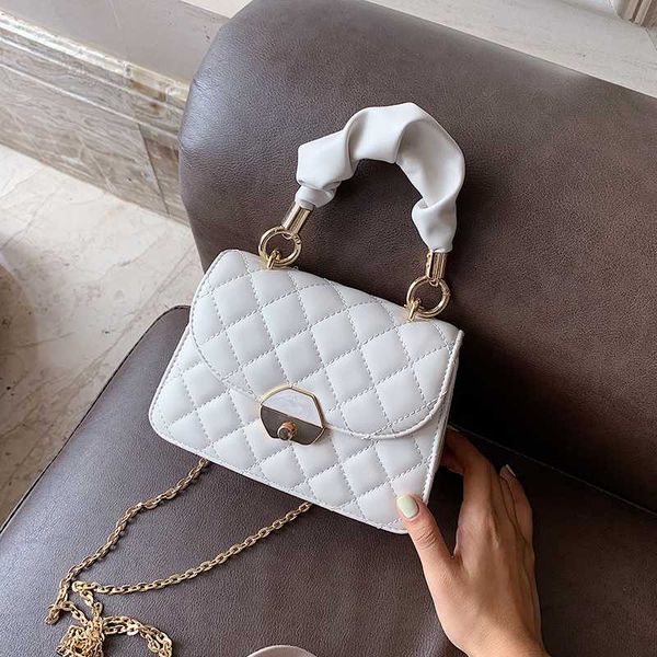 

folding handle quilted crossbody bags for women 2020 handbag small bag pu leather design luxury hand bag ladies designer bags