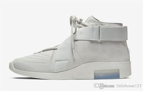

2019 Newest Authentic Air Fear of God 180 Raid Light Bone White Black Moccasin Particle Beige Men Basketball Shoes Sneakers AT8087-001