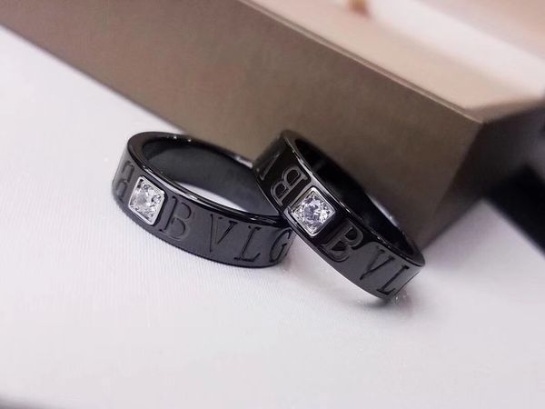 

Горячая продажа черный группа кольцо с бриллиантом для женщин и мужчин свадебные