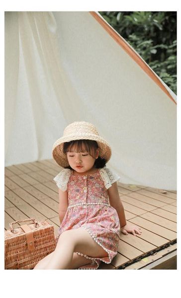 

girls' suit 2020 new children's baby summer dress floral shorts two-piece suit girl clothes, White