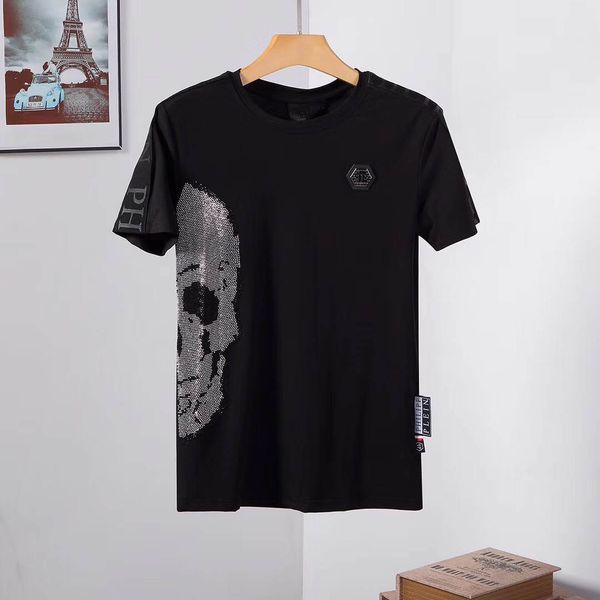 

brand men's designer t-shirt pp summer crane printing designer t-shirt hip-hop fashion men's women's short-sleeved t-shirt si, Black;blue