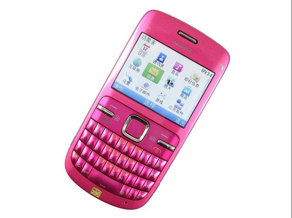 

оригинальные восстановленное nokia c3-00 2,4" экран 2mp камеры bluetooth fm-радио 2g gsm мобильный телефон