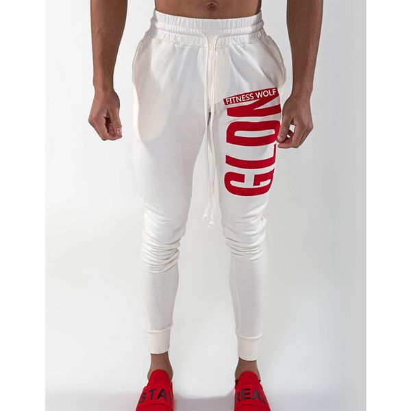 

spring autumn festival explosion men's designer jogging pants casual fitness straight sweat slim letter print sweatpants, Black