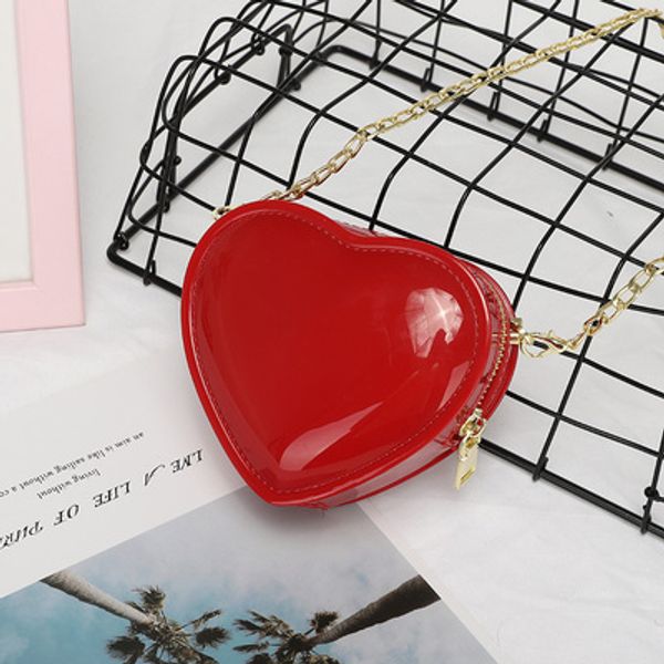 

summer mini heart shape for women bags cute pvc shoulder bags jelly women chain handbags purses crossbody bolsos 2020