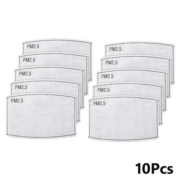

100pcs 5 layers mask filter paper anti haze face mouth mask dustproof activated carbon mask filter paper
