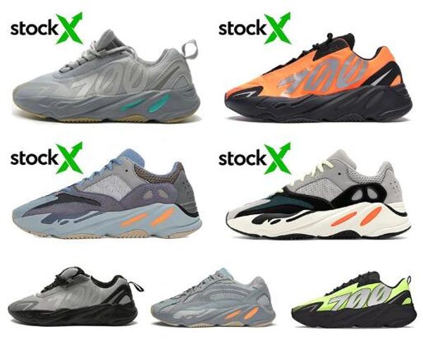 

stock x kanye west reflective 700 mnvn wave runner inertia magnet solid grey black men women runing shoes mens trainer sports static sneaker