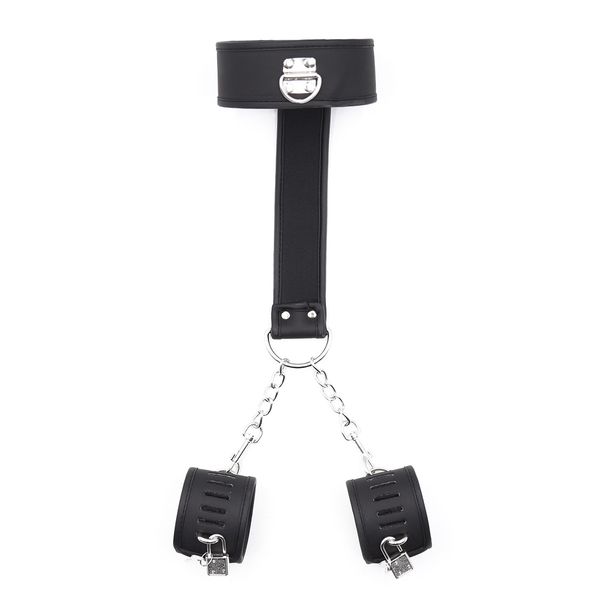 

cuffs slave men couples collar wrist women neck leather fetish restraints toys belt products for bondage gay pu games ncgum