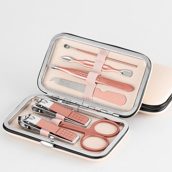 

high-quality and durable 7-piece ladies nail clippers set stainless steel accessories nail clippers pedicure beauty tools