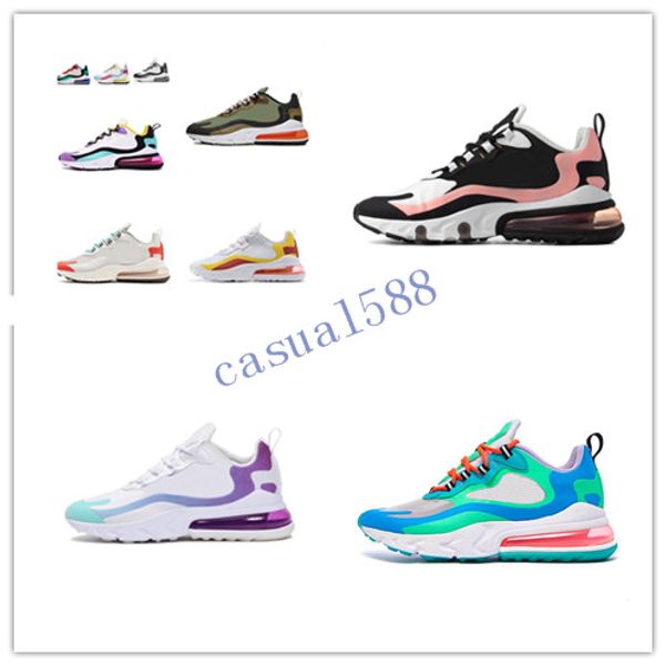 

270 react casual fashion shoes men bauhaus hyper black bright violet armors women cool athletic designer trainers