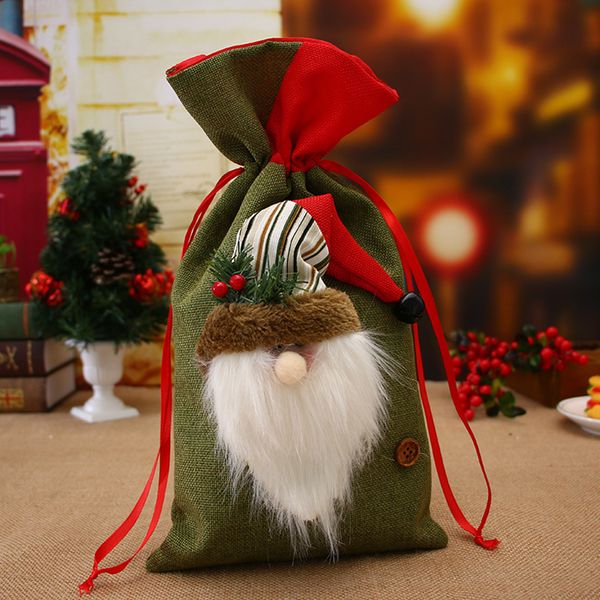 

santa claus snowman elk gift bag creative cartoon cute candy bags large capacity indoor christmas decorations
