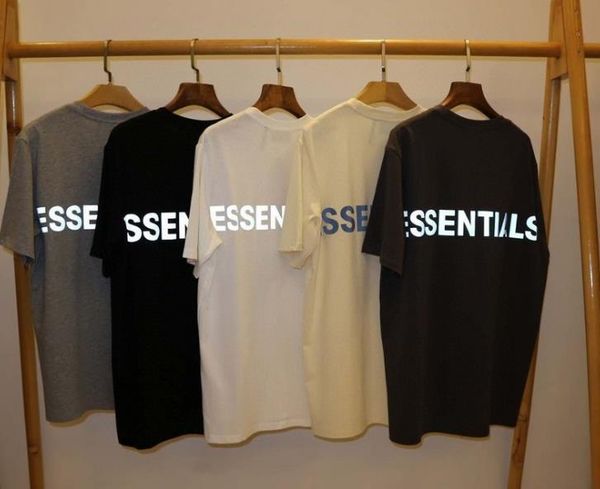 

mens luxury t shirts fg & essentials co-branded front and rear 3m reflective logo luxury short sleeve, White;black