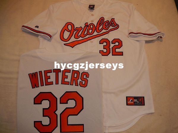 

дешевые бейсбол bo #32 matt wieters сшитые рубашки джерси новые белые мужские сшитые трикотажные изделия большой и высокий размер xs-6xl для, Black;blue